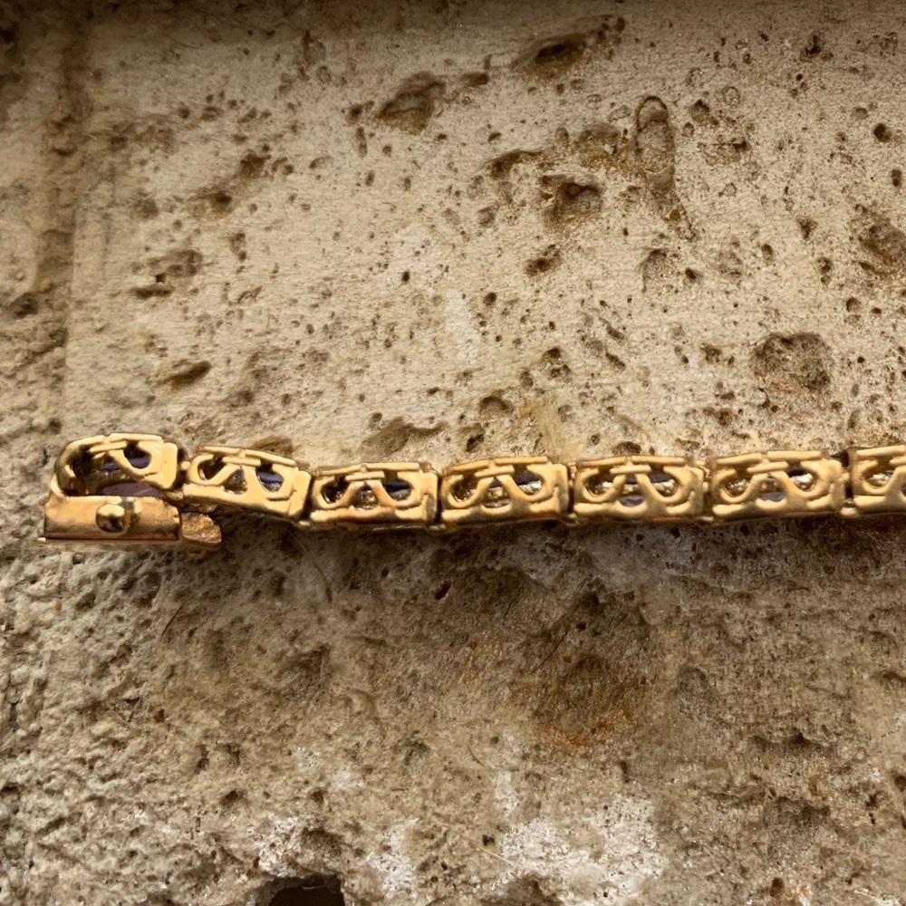Vintage 14KY Tanzanite Bracelet - Picture 5 of 8